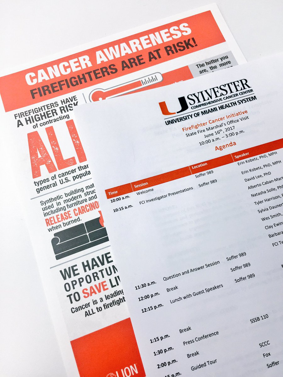 WalterIAFF's tweet photo. Thank you to the Univ Miami Cancer Center for hosting the FF Cancer Initiative update...great info @IAFFNewsDesk @iaffwfi @IAFF12thDVP https://t.co/ynlrsXXi0o