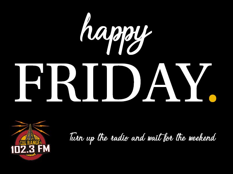 1023therange's tweet photo. Happy Friday! Life is better when you're listening to 102.3 FM The Range! #1023FM #TheRange #KZRN #Friday #countrymusic https://t.co/wcW4iqPi3H