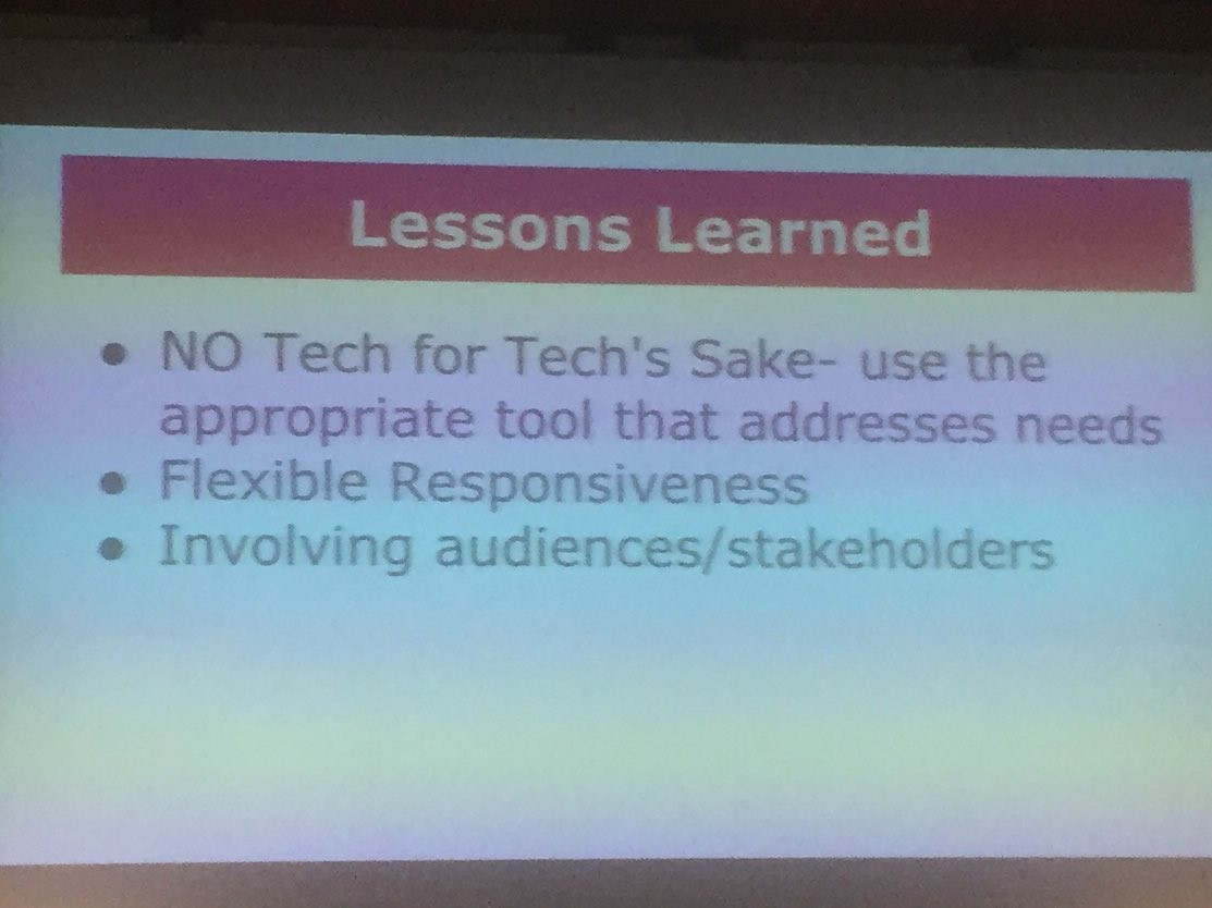 BenSllvn's tweet photo. Top point about tech @harrell_art @ncartmuseum #DLNET &amp; I work for a tech company https://t.co/W0FYXGRmt7