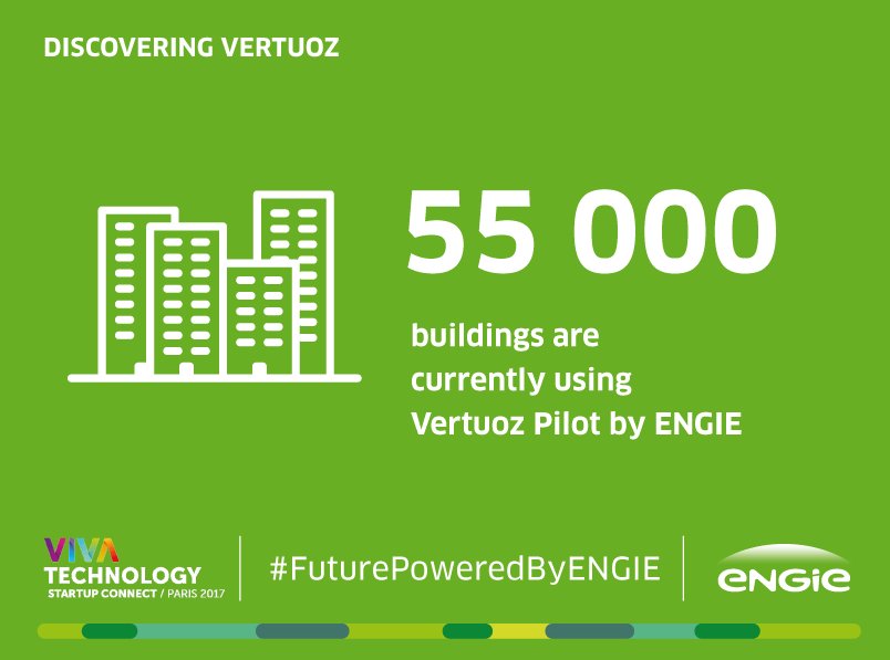 ENGIEgroup's tweet image. [#FuturePoweredByENGIE] Vertuoz Pilot by ENGIE is now leader on buildings #energeticperformance ! #VivaTech