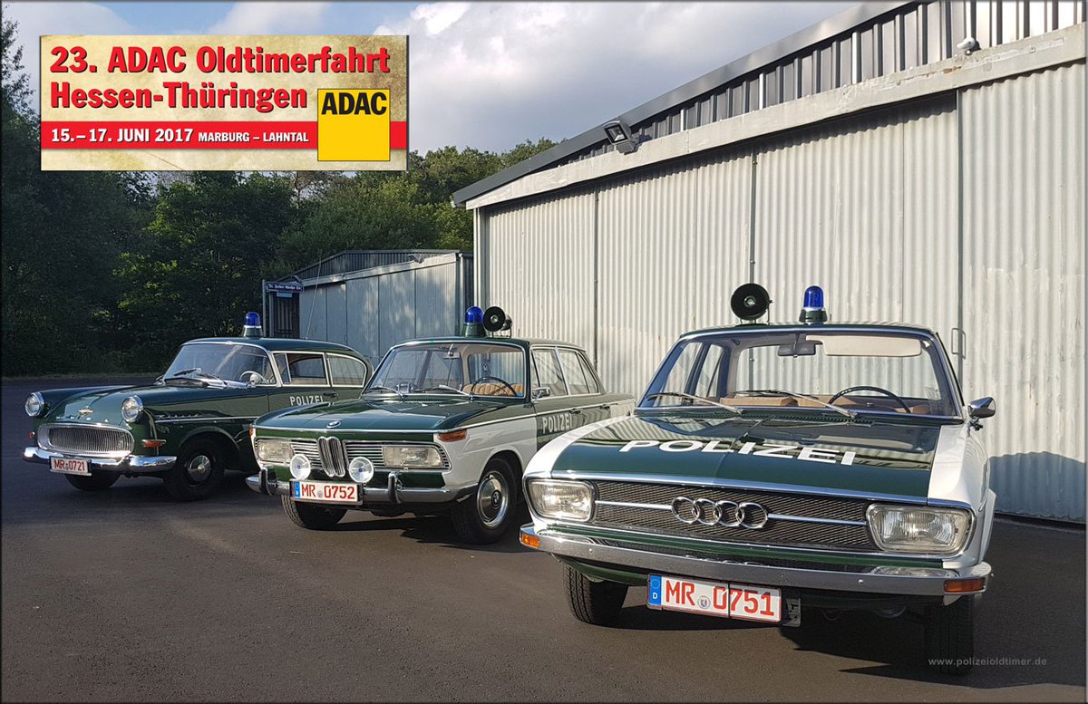 Polizeioldtimer's tweet photo. Die @ADAC #Oldtimerfahrt führt heute durch @mittelhessende derzeit Mittagspause in #Dillenburg! Erste Bilder online https://t.co/yec9Uo8Ufh https://t.co/m2CjyNs7HX