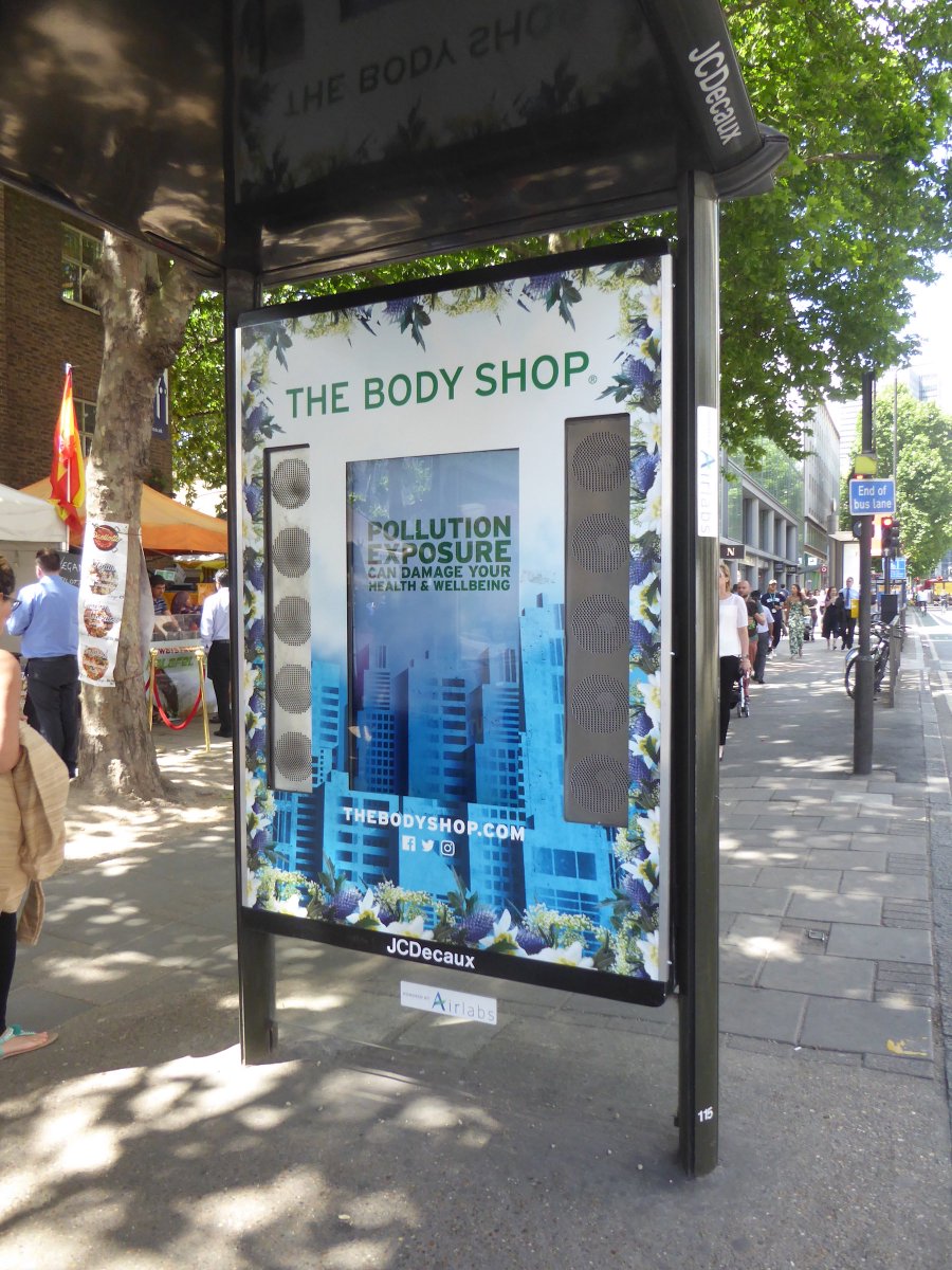 siteaudits's tweet photo. Love this #interactive #OOH #DOOH #adwrap on @JCDecaux_UK #busshelter in #TCR #LDN for @TheBodyShopUK #OOHneat https://t.co/OvmAIuKx2J