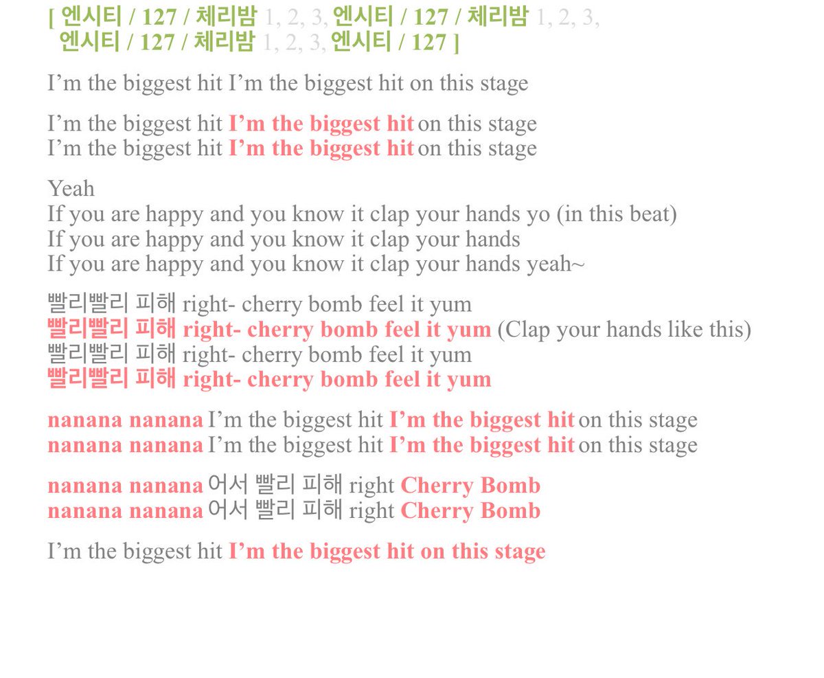 Nct 127 Fanchant - Korean Idol