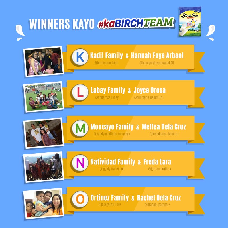 birchtreemilk's tweet photo. Third batch of #kaBirchTeam Family winners na panalo ng #BirchTree gift pack! @lizasoberano https://t.co/EHChPoorqh