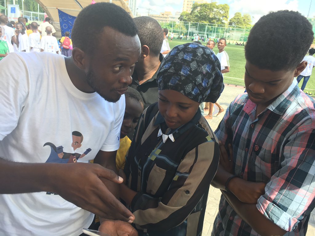 atFrontline's tweet photo. @EthanYona collaborated with  @iLearnea &amp; @TujengeTech 2 develop the animation &amp; games on the app #EthanMan #AfricanChildDay #KidsInnovation https://t.co/zpXG4Y3mVX