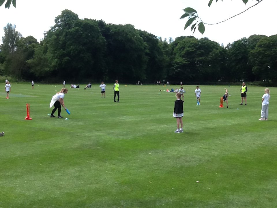 stmaryqueenofm's tweet photo. Cricket still happening. Everyone enjoying it! Won 2 lost 1. Fingers crossed for quarter finals! #another6please https://t.co/rFWp7v76kK
