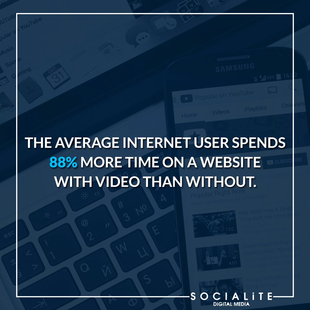 socialiteDM's tweet photo. Video on a website plays very crucial role in engaging the visitors. https://t.co/NzfJurKM4h