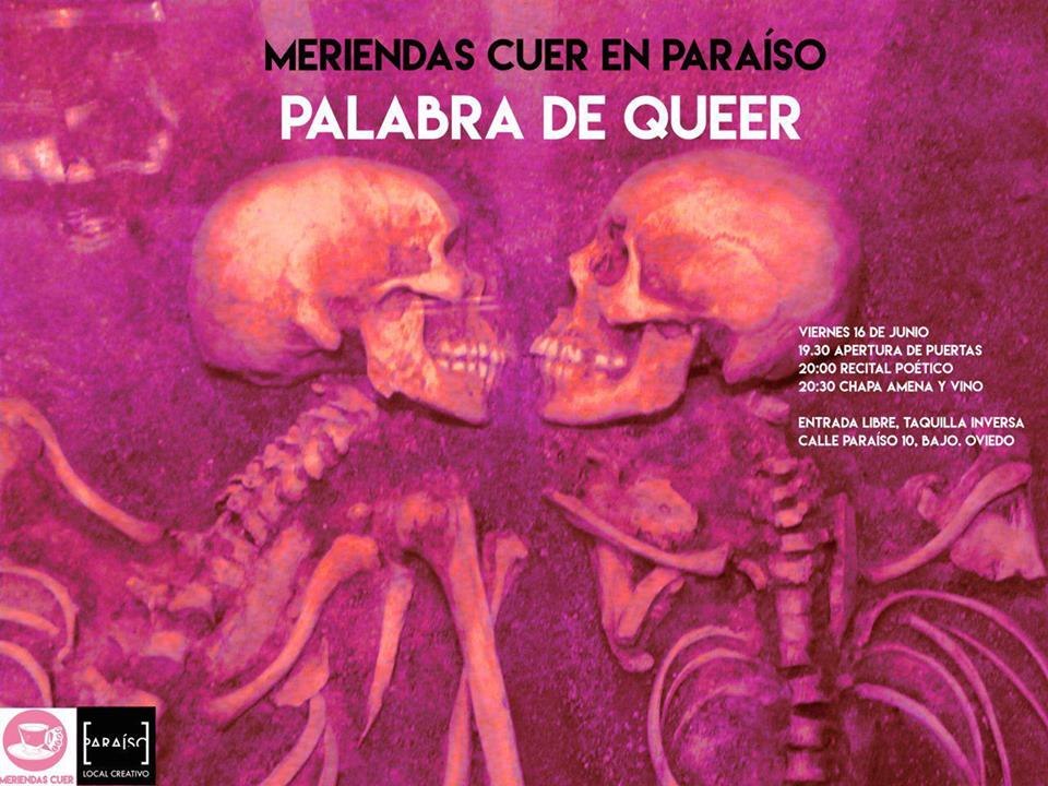 ParaisoLocal's tweet photo. Hoy Palabra de #Queer con  #MeriendasCuer a las 19:30h. ¡Nos vemos lokis! https://t.co/VFLSMAAXKy