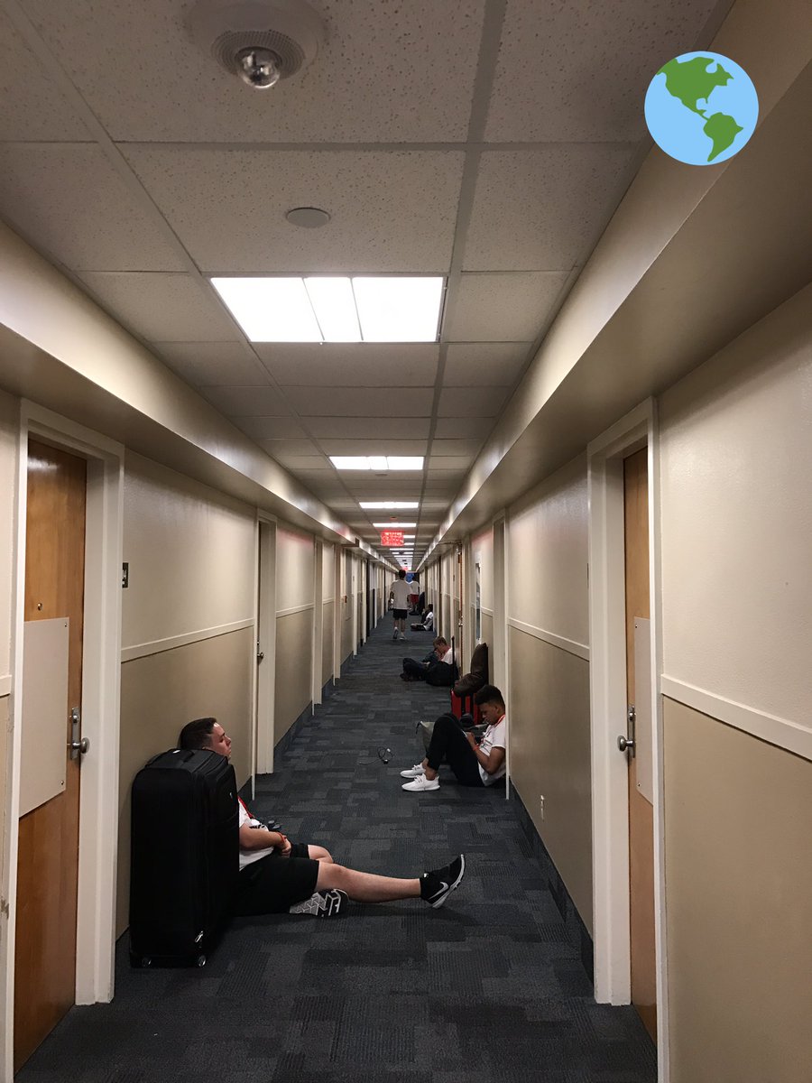 The saddest time at #TexasBoysState... all the boys are packing up and none want to leave.