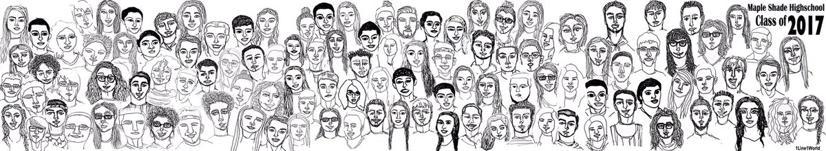 NAHSart's tweet photo. Happy graduation day to the seniors!! Here's a 1 line 1 world drawing of every mshs graduating senior for the year, congrats to all!🎓 https://t.co/PMJ5RHgqlI