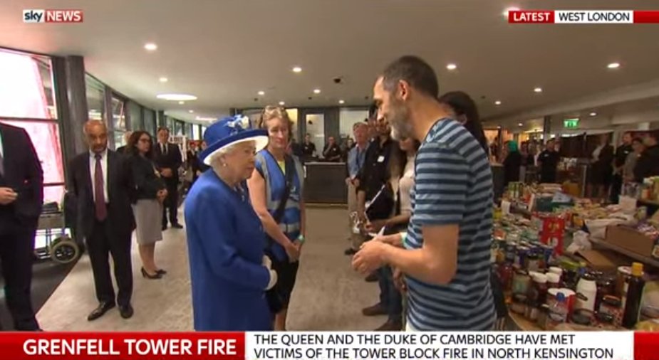 ChrisMP_'s tweet photo. If the Queen could visit the victims of the #towerblockfire then what possible excuse does Theresa May have for not going? #GlenfellTower https://t.co/Y7XjItLPf3