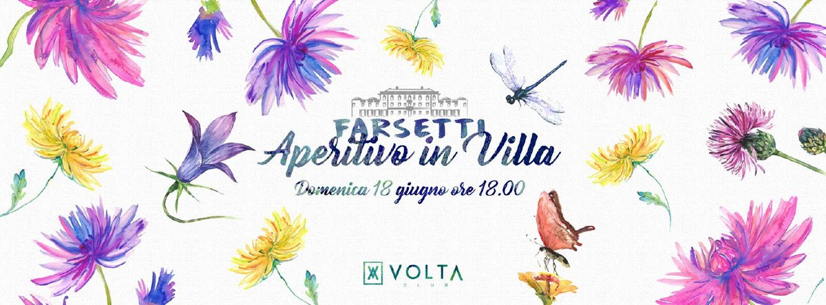 VoltaClubItaly's tweet photo. Sole e relax, questa domenica ritorna l'#AperitivoInVilla ! Dalle 18.00 a mezzanotte nel fantastico giardino di Villa Farsetti. https://t.co/STlIBPB1Fg