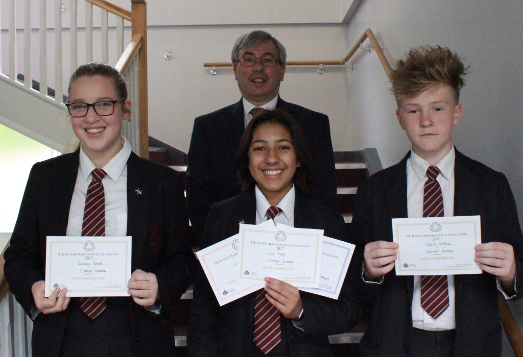 Mathsredmoor's tweet photo. @RedmoorAcademy students showing their success at the UKMT Junior Challenge @UKMathsTrust https://t.co/ha7IpEQQQu