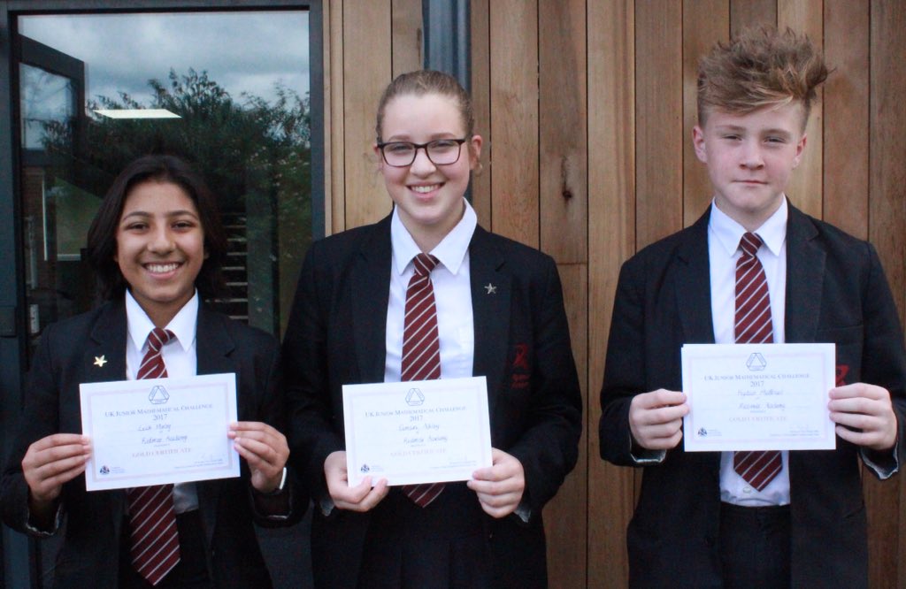 Mathsredmoor's tweet photo. @RedmoorAcademy students showing their success at the UKMT Junior Challenge @UKMathsTrust https://t.co/ha7IpEQQQu