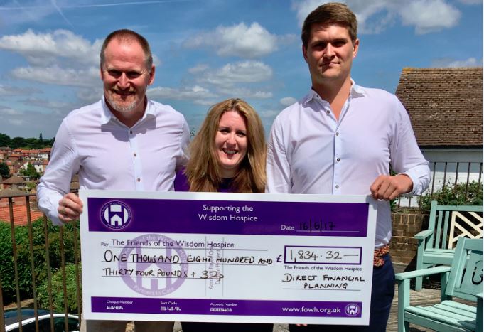 friendsofwisdom's tweet image. Thanks to Phil &amp;amp; Alex Cross at @DirectFP for raising a stunning £1,834.32 at their charity golf day. They've raised over £4,000 in 3 years!