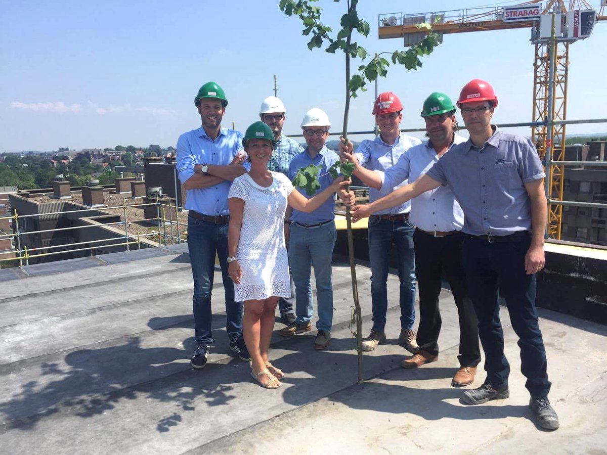 S333_Arch's tweet image. Topping out ceremony for phase 1 of our Paspoel Anders social housing development in Tongeren, BE. s333.org/news