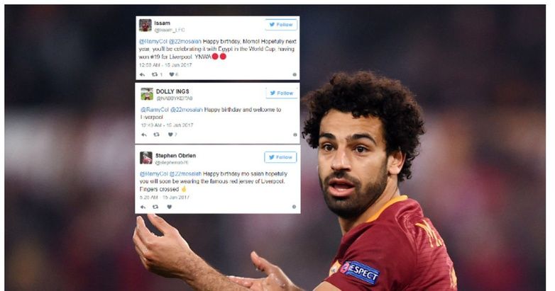 Liverpool fans wish Mohamed Salah a happy birthday  