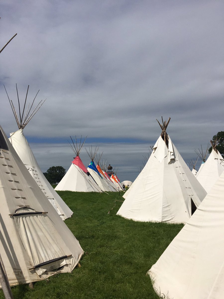 theworldweare's tweet photo. .@candlelightcine stage at .@GlastoFest is ready to go at #AncientFutures in the #TipiField. Come and find us!! #waterprotectors https://t.co/bU2QcDvjuR