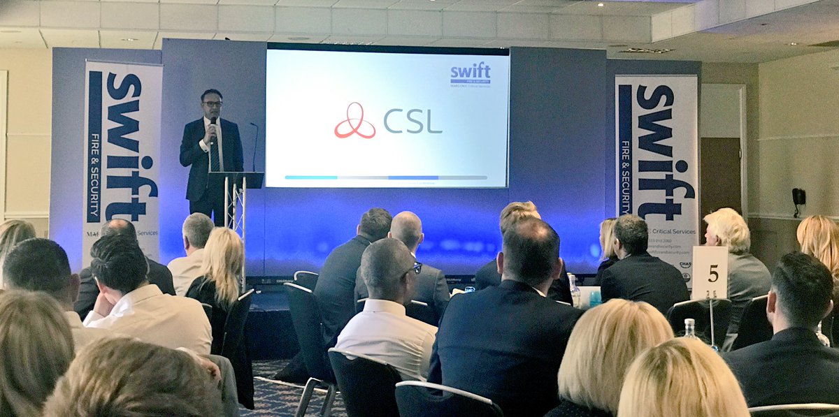CSLGroupLtd's tweet photo. Our Group Managing Director Simon Banks speaking at today's Swift Fire & Security Business Conference in Crewe #CSLConnectedPartners https://t.co/qp8RBt7bQG
