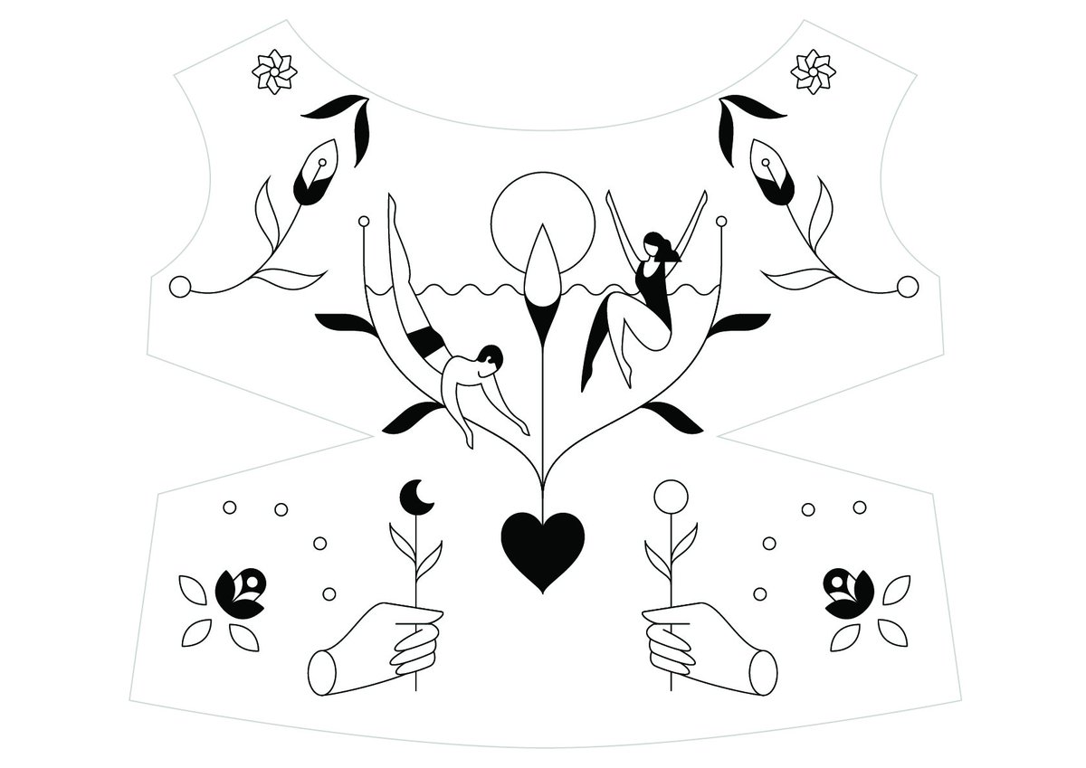 Wedding dress embroidery in the making ☽ 