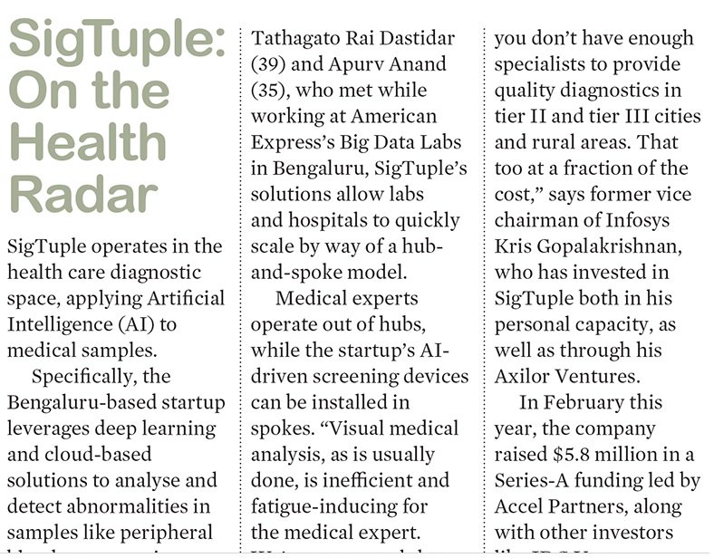 sigtuple's tweet photo. In this article @forbes_india mentions how @sigtuple is future and AI Ready. A proud moment for us
https://t.co/BQcHwMdHqL
#Forbes #SigTuple https://t.co/fNfm5FAHIv
