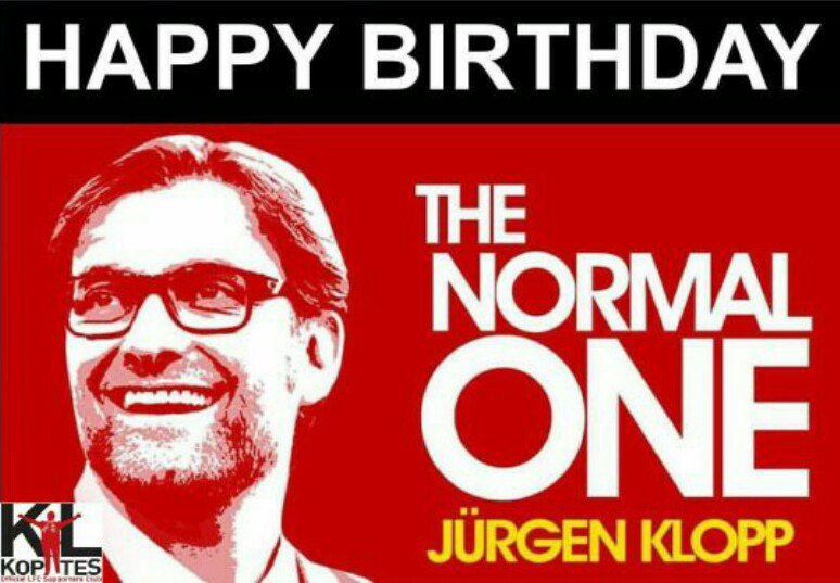 Happy 50th Birthday to Jurgen Klopp! Kopites absolutely adore this man and he DESERVES it. 
