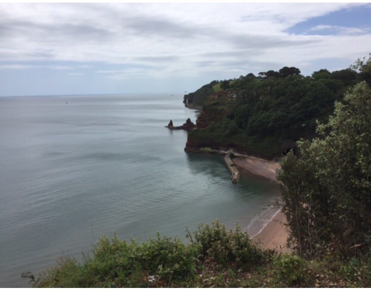 elfcharity's tweet photo. A beautifully calm sea at #Dawlish today. If you see #elfcss driver @davewilliams5 tell him to come back to the @elfcharity office! https://t.co/EfcwUC7aTA