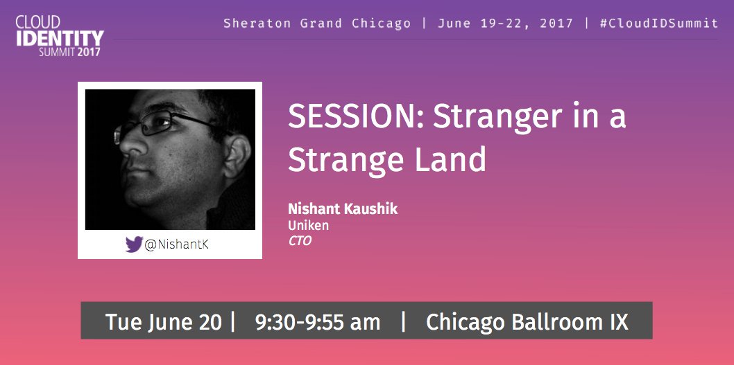 Uniken Inc. on Twitter: Nishant Kaushik @NishantK. Looking forward to sharing thoughts from my journey into the crazy world of Consumer Identity ...