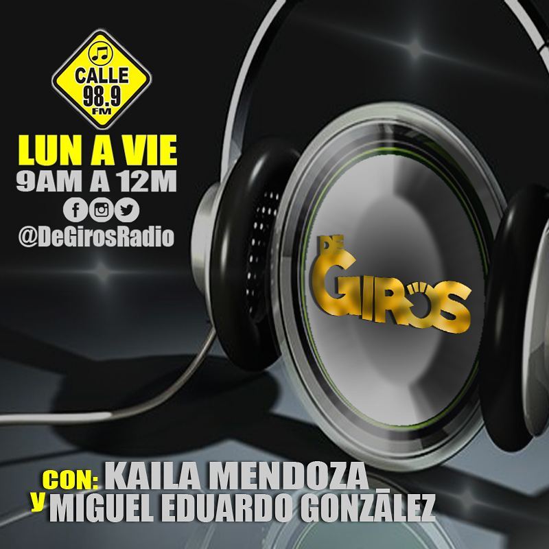 Calle989's tweet photo. Escucha nuestro show "DE GIROS RADIO" con este par que se las trae @kailakm01 y @miguelartefinal buena vibra en el inicio del fin de semana https://t.co/XWlyEKOEcq