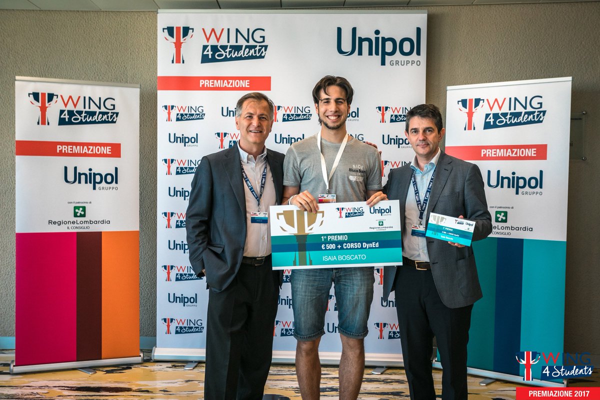 UnipolCorporate's tweet photo. Chiuso concorso di #GruppoUnipol #wing4students dedicato a studenti universitari Guarda foto-video della premiazione https://t.co/xur4Y1VDcL https://t.co/Yx5f79zCZg