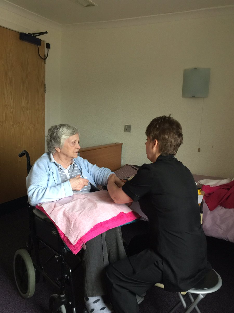 #carersweek2017 Pasty enjoying a massage at Anam Cara <a href="/NAHSCP/">North Ayrshire HSCP</a> <a href="/MHLscotland/">MyHomeLife Scotland</a>