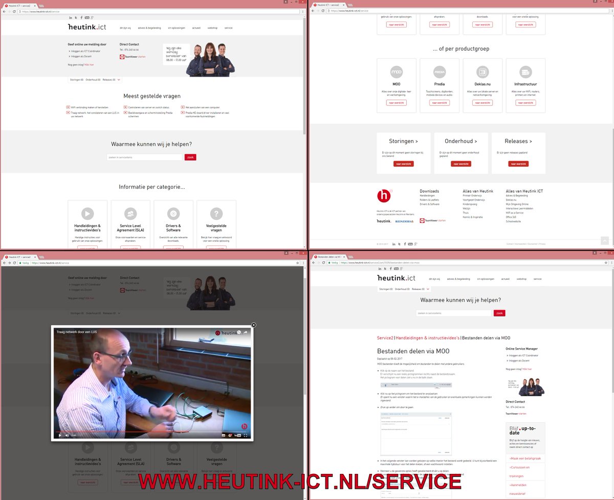 Heeft u onze nieuwe Servicepagina <a href="/HeutinkICT/">Heutink ICT</a> al gezien? Één centrale omgeving met instructivideo's, FAQ en meer: heutink-ict.nl/service