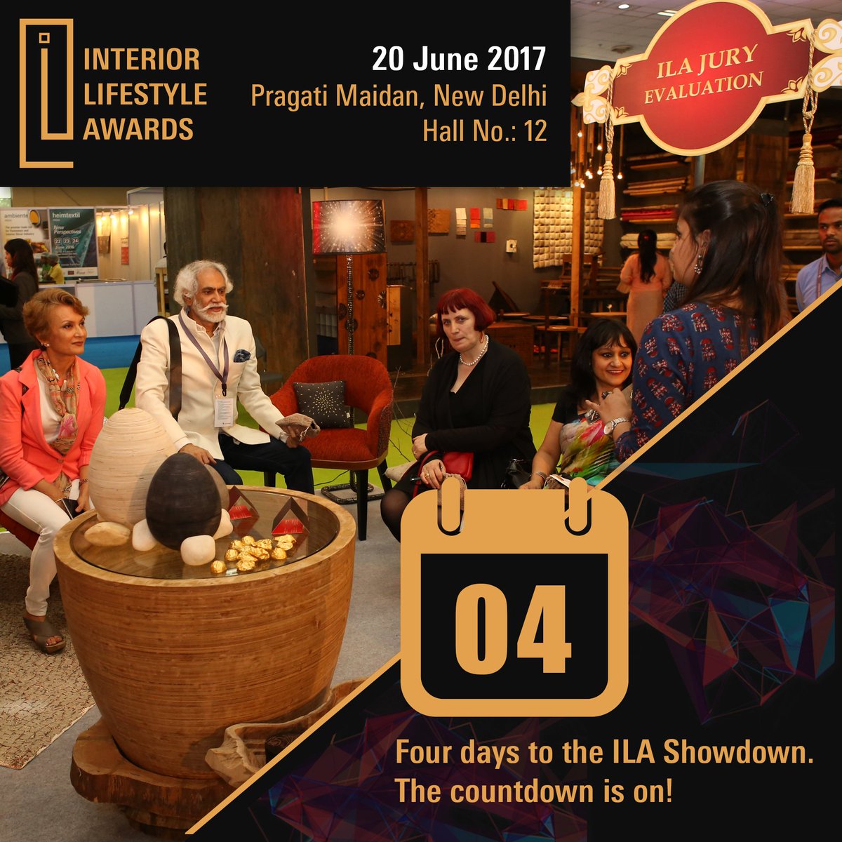 ILA_awards's tweet photo. The countdown has begun! Four days to go for the final round of Interior Lifestyle Awards 2017 #ILAShowdown #JuryEvaluation #ExplorationZone https://t.co/aKN6HPtOFv