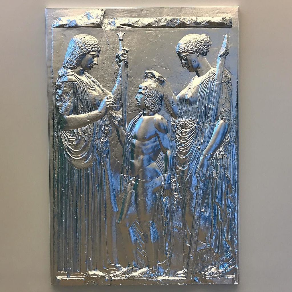 MatthewMarks's tweet photo. #CharlesRay "A Copy of Ten Marble Fragments of the Great Eleusinian Relief" (2017) at the #economoucollection https://t.co/C6oDeITjUn