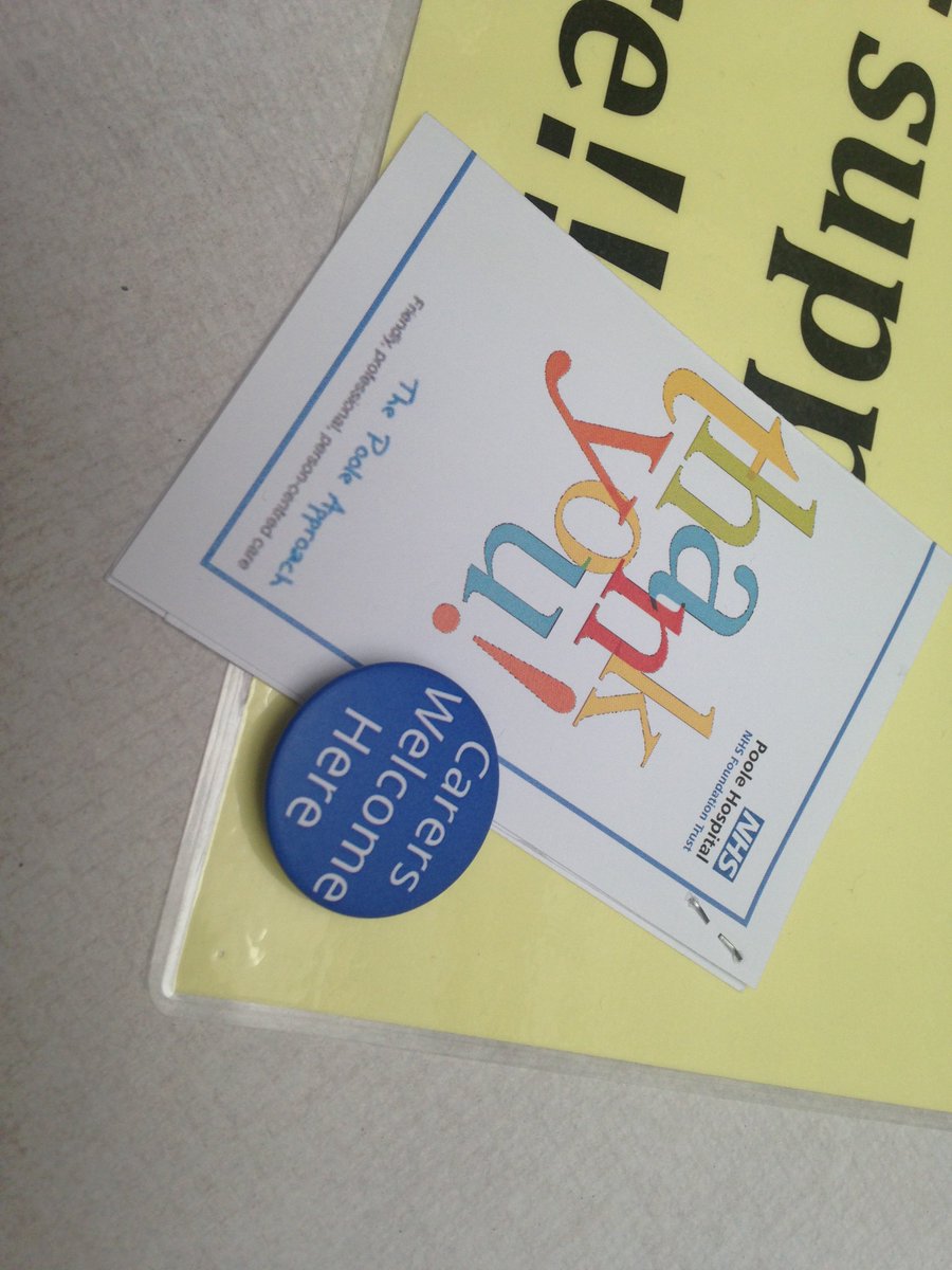 Today we're at Poole Hospital with the Carers Support Service Lead Lizzie. Showing Carers they are welcome and valued! #carersweek2017