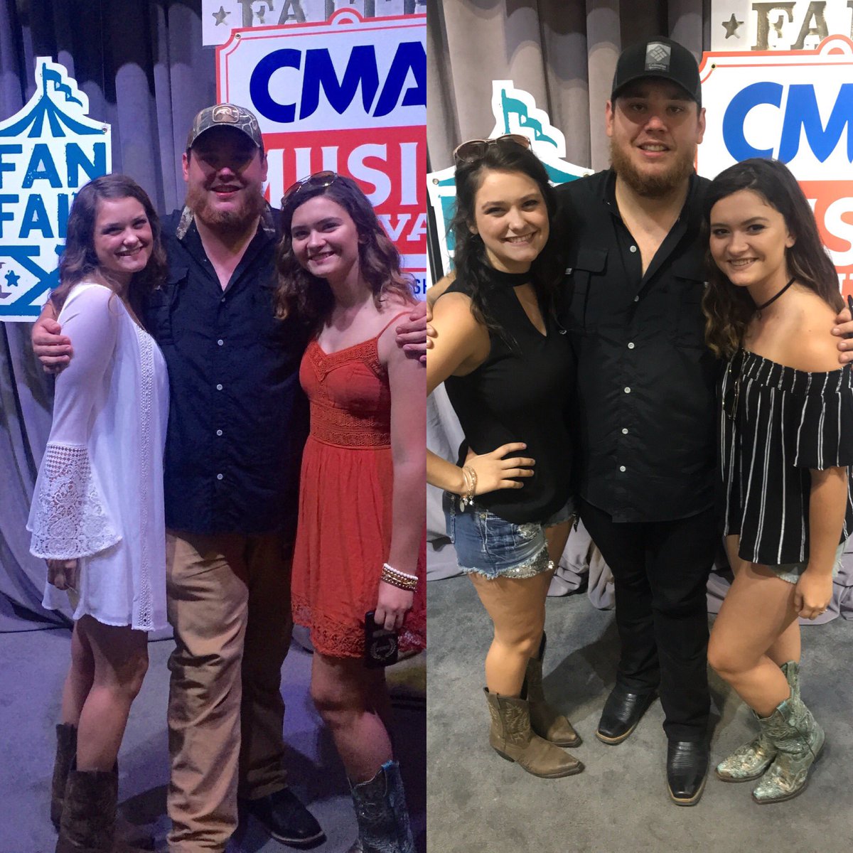 casmcdonald2's tweet photo. haven't changed a bit @LukeCombsMusic https://t.co/M6xHt5I74J