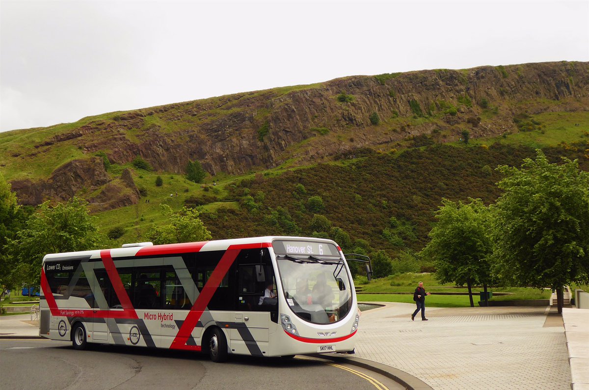 Barberstig's tweet image. Special Visitor at #Holyrood. @on_lothianbuses trial of @Wright_bus #microhybrid technology. @scotgov #bustech #innovation #greentravel
