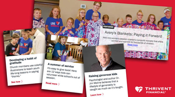 Thrivent's tweet photo. School’s out! Insight on helping your kids catch the spirit of generosity this summer: https://t.co/cPP8N3KWhg https://t.co/sJO1X0a7lA
