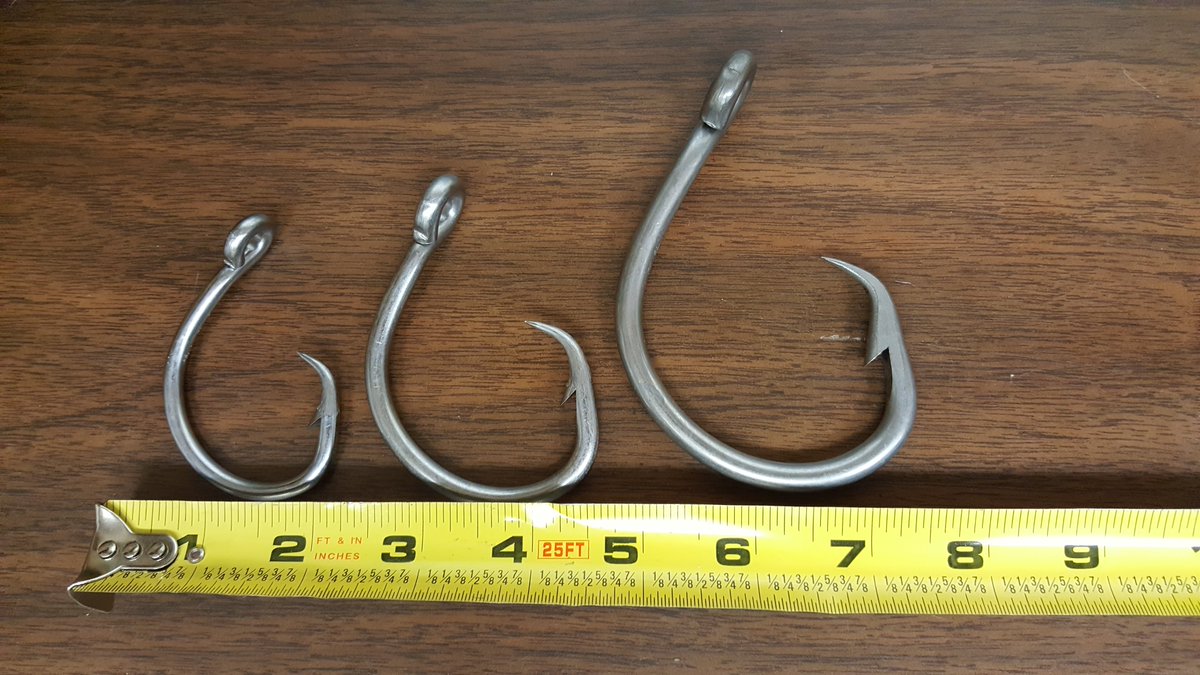 FishinSEastern's tweet photo. We now carry shark, goliath &amp; gator hooks at 12/0, 14/0 &amp; 16/0. These are 5X strength Z Steel and 7X more corrosion resistant than Duratin! https://t.co/tdIAyUeCcI