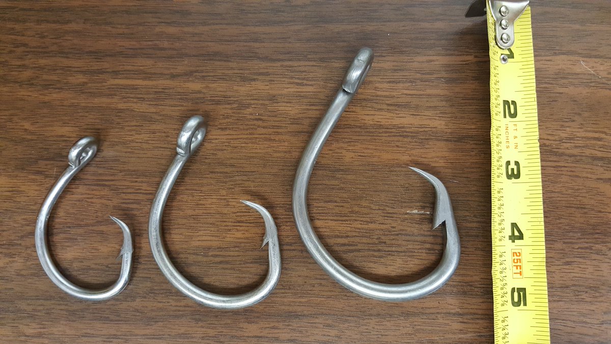 FishinSEastern's tweet photo. We now carry shark, goliath &amp; gator hooks at 12/0, 14/0 &amp; 16/0. These are 5X strength Z Steel and 7X more corrosion resistant than Duratin! https://t.co/tdIAyUeCcI