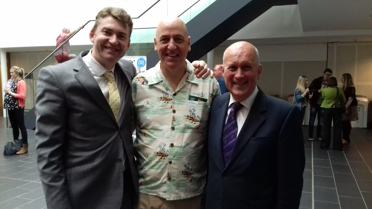 UniWestScotland's tweet photo. UWS @PrincipalUWS Craig Mahoney welcoming local MSPs @BrianWhittle and John Scott at today's BBQ in Ayr https://t.co/aDsqXb9bpr