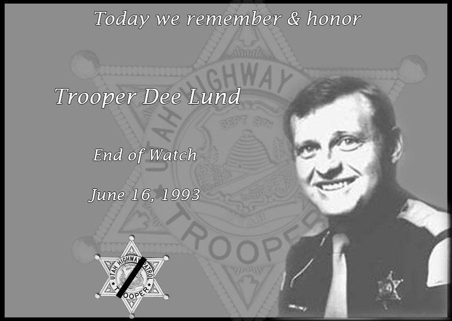Today we remember and honor Trooper Dennis "Dee" Lund
EOW 6/16/1993
highwaypatrol.utah.gov/fallen-trooper…