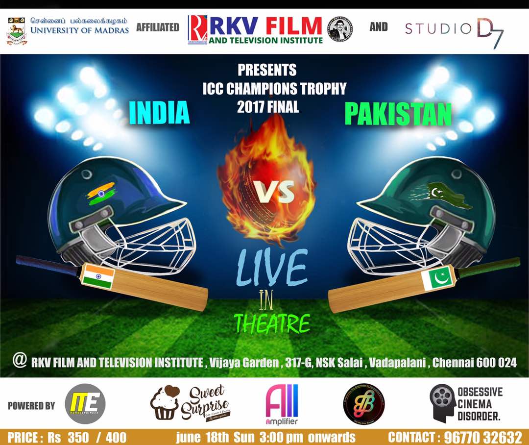 The__Amplifier's tweet photo. Grab ur tickets to watch #IndVsPak Champions Trophy Finals in theatre with #DolbyAtmos sounding !
#TheAmplifier #StudioD7 https://t.co/mBuk82e1hL