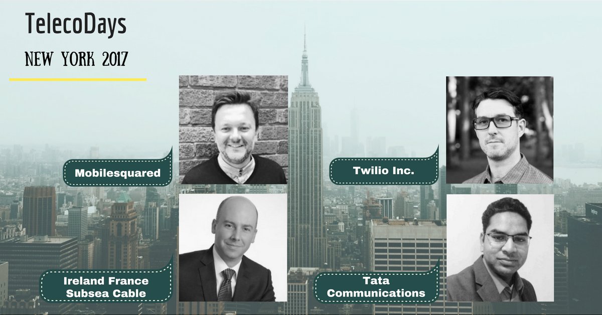 Telco_Days's tweet photo. #TelecoDays New York first speakers from @mobilesquared, @twilio, Ireland France Subsea Cable, @tata_comm. https://t.co/ff4BHL9vX7 https://t.co/6GicGzjsb2