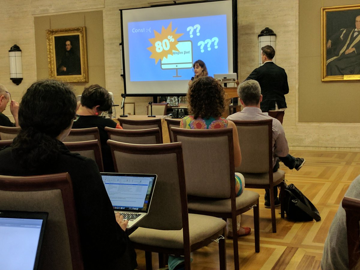 permacc's tweet image. Anastasia and Matt's #WAweek2017 presentation on web archive comparison tools was a smash! @HarvardLIL