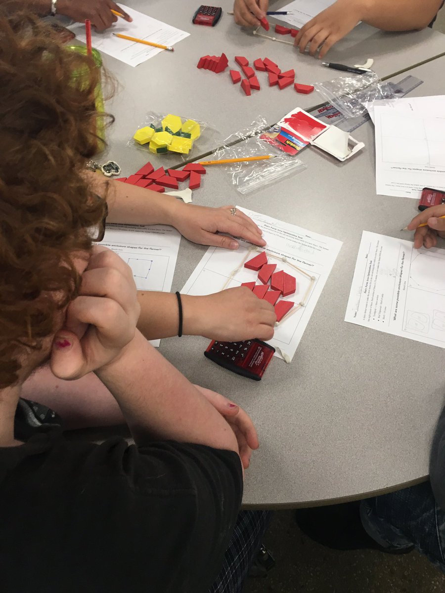 LindsBaileyMath's tweet photo. #CATCHgrant proposed-how many herds of cows (red trapezoids) can fit into a fence made w/ only 8 toothpicks? @uindy #wearewayne @BenDavisNGC https://t.co/nr7per74Z2