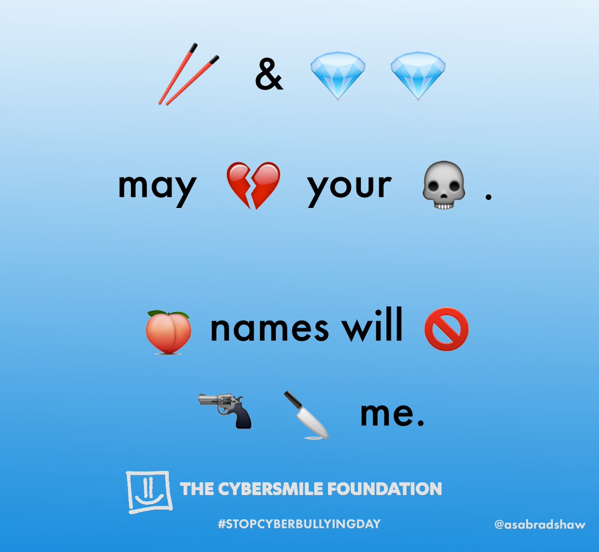 emojis &amp; emotions <a href="/OneMinuteBriefs/">One Minute Briefs ⏱️</a> #STOPCYBERBULLYINGDAY <a href="/CybersmileHQ/">The Cybersmile Foundation</a>