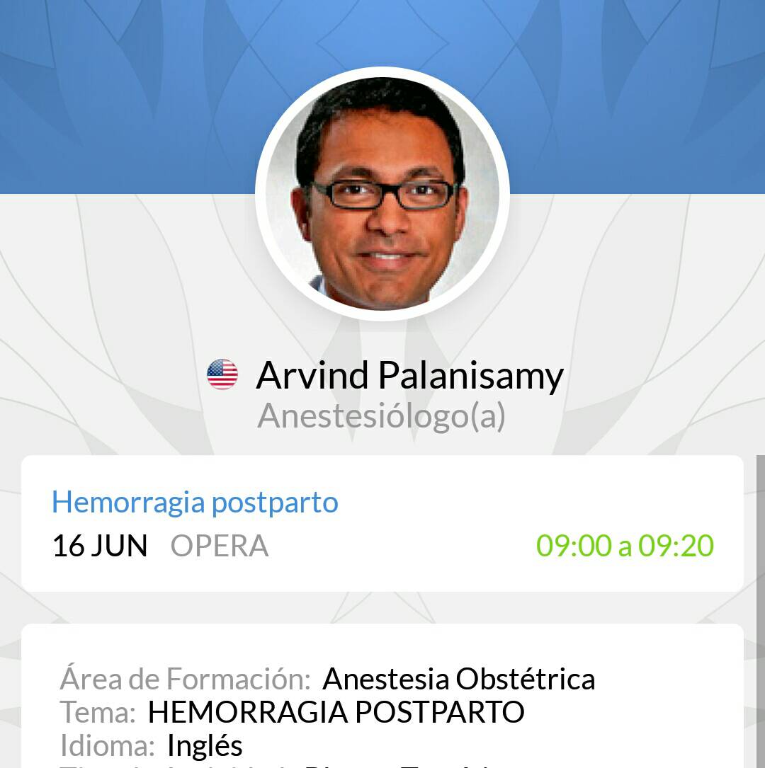 scarecolombia's tweet image. Salón Ópera a las 9 a.m. Bloque temático : #AnestesiaObstétrica en #ColAnest2017