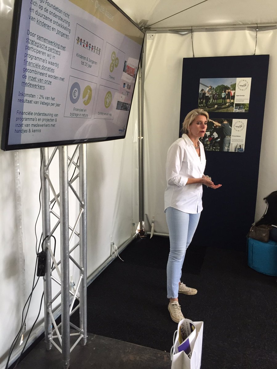 <a href="/AnnettevWaning/">Annette van Waning</a> presenteert de nieuwe projecten en partners van <a href="/VebegoFndtn/">Vebego Foundation</a>