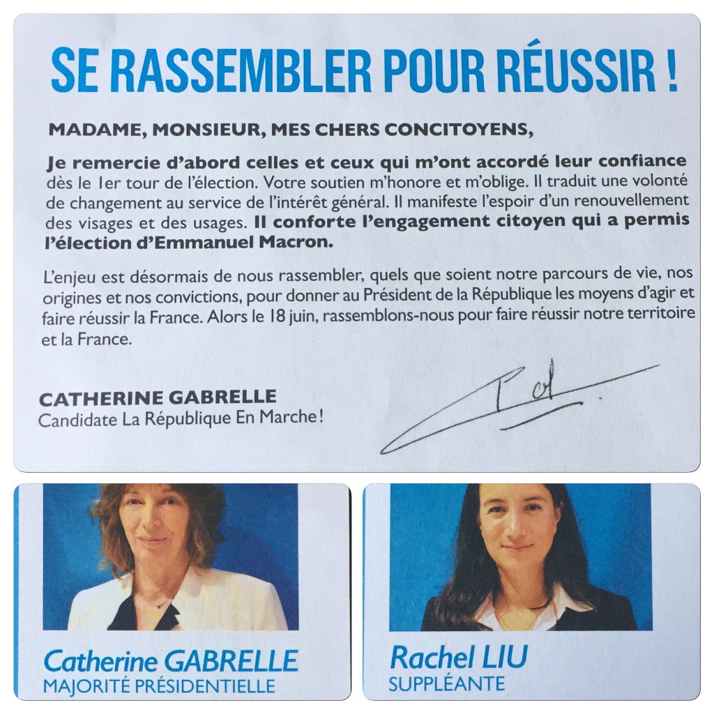 phildecroocq's tweet photo. Dimanche rassemblons-nous pour réussir en votant @GabrelleCath !#laRepubliqueEnMarche #Macron #circo7104 #EnMarche https://t.co/EGc5npO5ju